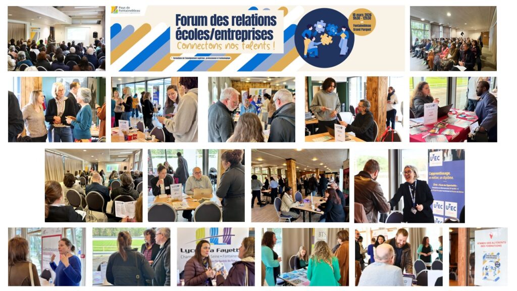 Le forum des relations écoles/entreprises du Pays de Fontainebleau, une initiative au service des employeurs et des établissements de formation initiale.